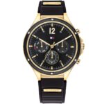 1782282-tommy-hilfiger-watch-women-black-dial-rubber-strap-quartz-analog-day-date-month-eve