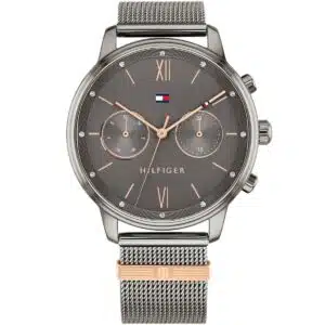 1782304-tommy-hilfiger-watch-women-gray-dial-stainless-steel-metal-grey-mesh-strap-quartz-analog-day-date-month-blake