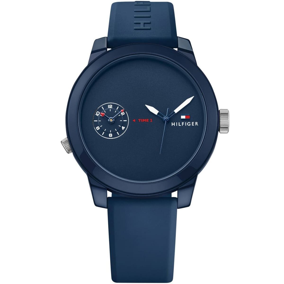 1791325-tommy-hilfiger-watch-men-blue-dial-rubber-strap-quartz-analog-dual-time-denim