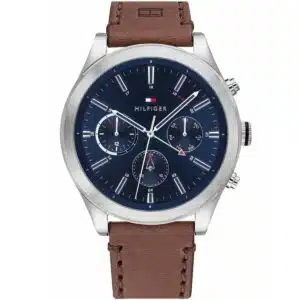1791741-tommy-hilfiger-watch-men-blue-dial-leather-brown-strap-quartz-analog-day-date-month-ashton