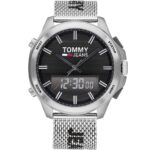 1791765-tommy-hilfiger-watch-men-black-dial-stainless-steel-metal-silver-mesh-strap-quartz-digital-analog-dual-time-jeans