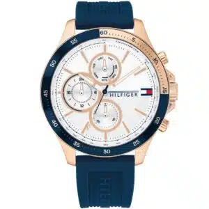 1791778-tommy-hilfiger-watch-men-silver-dial-rubber-blue-strap-quartz-analog-day-date-month-bank