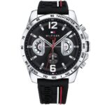 Original-Tommy-Hilfiger-watch-for-men-Decker-1791473-with-black-dial-rubber-belt-with-black-color