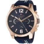Original-Tommy-Hilfiger-watch-for-men-Decker-1791476-with-blue-dial-rubber-belt-with-blue-color-2