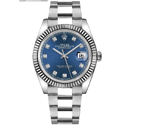 Datejust 41 Blue Diamond Dial Watch 126334-0015
