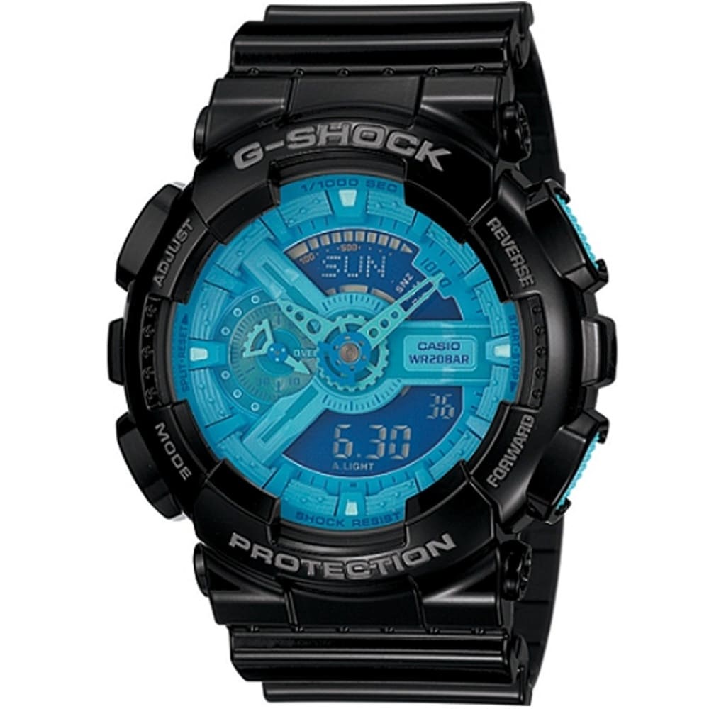 Casio-G-Shock-Watch-For-Men-GA-110B-1A2-with-blue-dial-resin-strap-with-black-color