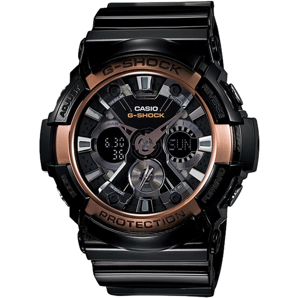 Casio-G-Shock-Watch-For-Men-GA-200RG-1A-with-black-dial-resin-strap-with-black-color