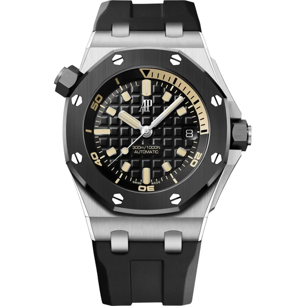 audemars-piguet-royal-oak-offshore-diver-men-watch-automatic-original-high-quality-black-dial-rubber-egypt