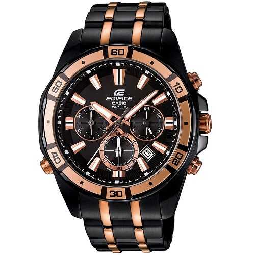 Casio Edifice Watch For Men EFR 539BKG 1AV Catchy Watches