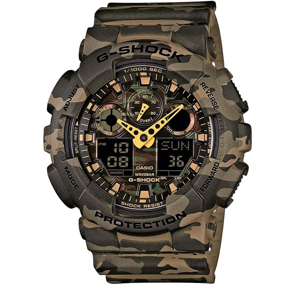 Casio-G-Shock-Watch-For-Men-GA-100CM-5AER-with-brown-dial-resi-strap-with-brown-color