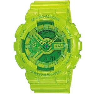 Casio-G-Shock-Watch-GA-110B-3D-with-green-dial-resin-strap-with-green-color