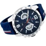 Original-Tommy-Hilfiger-watch-for-men-Decker-1791476-with-blue-dial-rubber-belt-with-blue-color-2