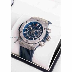 Hublot-Big-Bang-Tuiga-Watch-with-Blue-Rubber-Belt