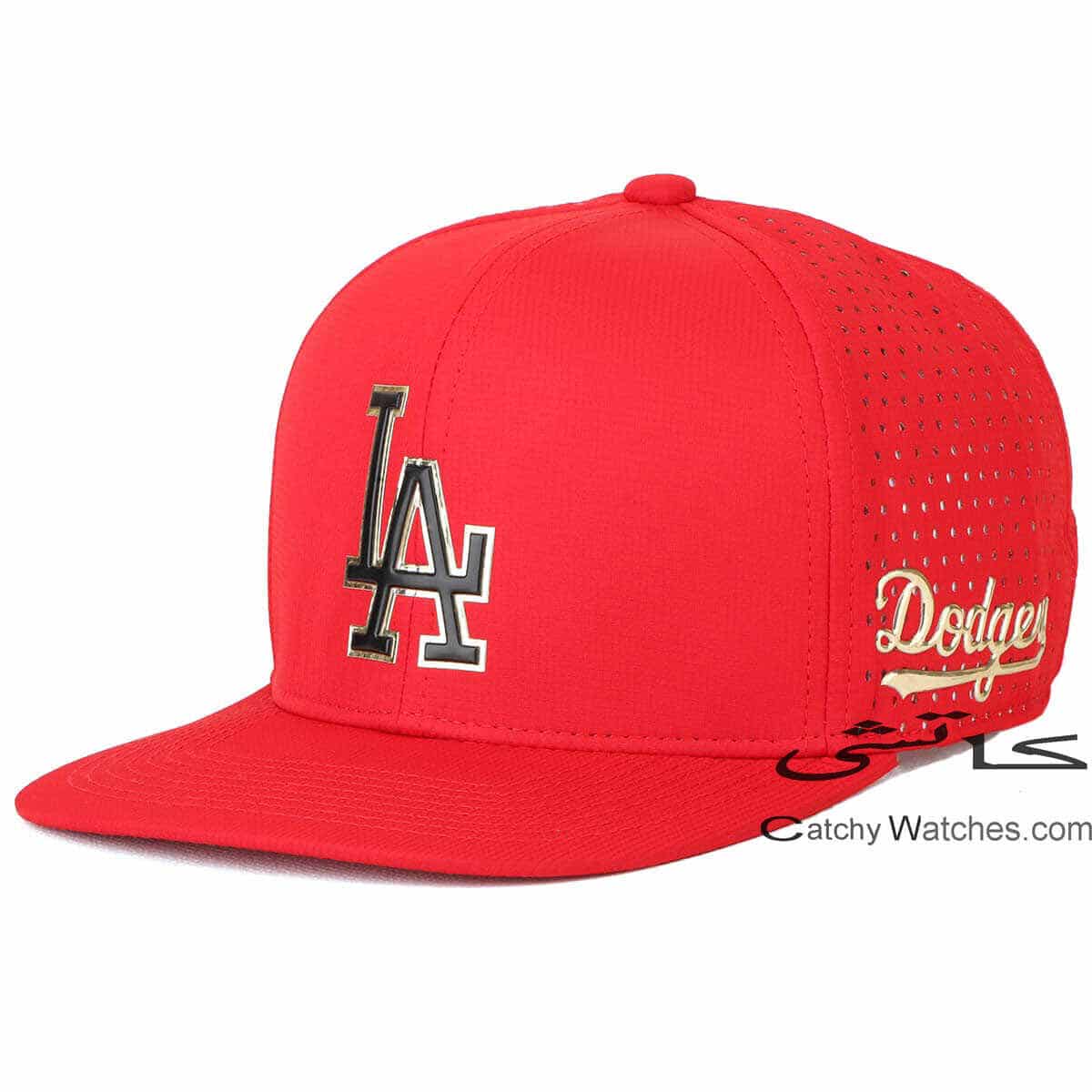 Dodgers-la-los-angeles-red-snapback-cotton-flat-hip-hop-cap