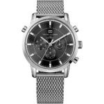 Original-Tommy-Hilfiger-watch-for-men-Harrison-1790877-with black-dial-stainless-steel-belt-with-silver-color
