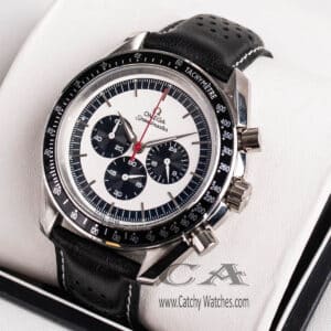 omega-watch-for-men-black-leather-strap-white-dial