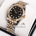women-rolex-watch-Egypt-black-dial-silver-and-gold-strap-belt-datejust-model-