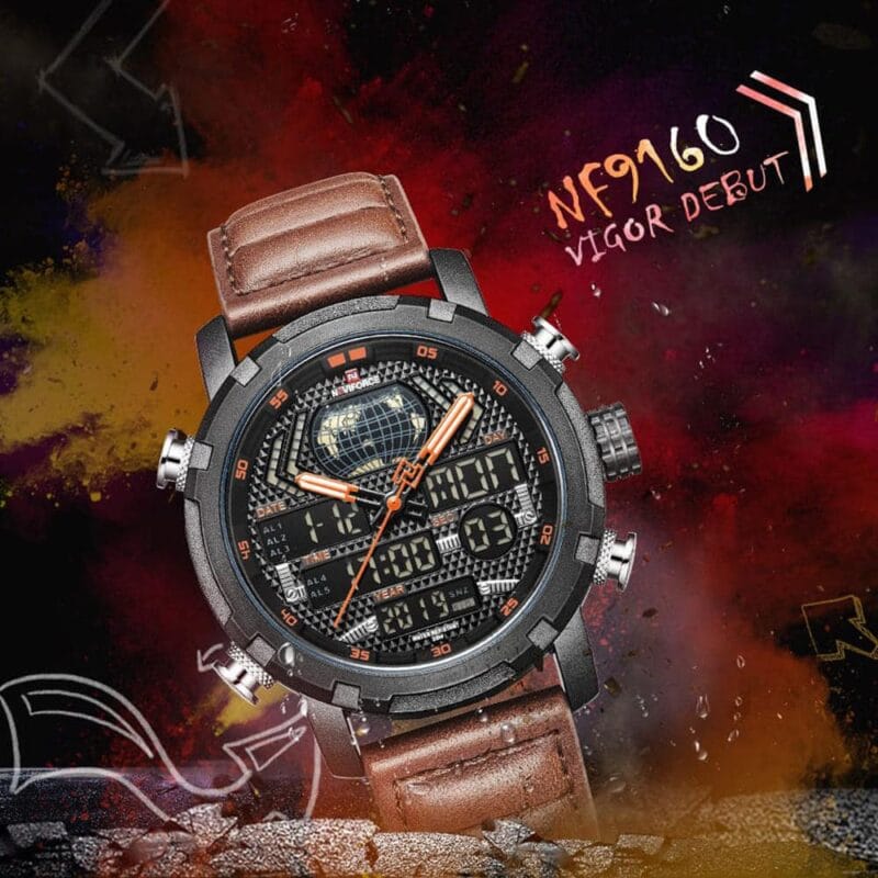 Naviforce Watch For Men NF9160-B-O-L-BN - Image 9