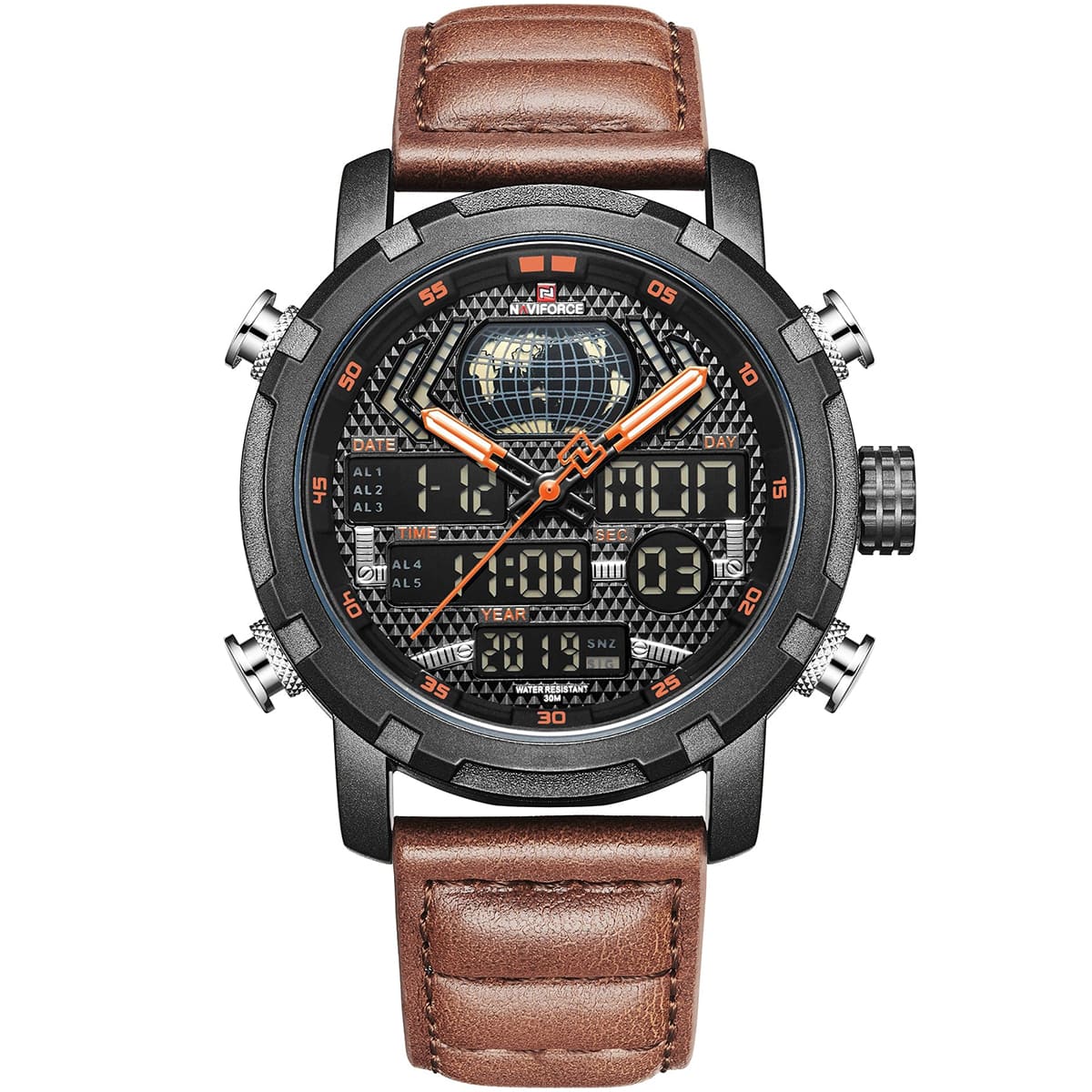 nf9160-b-o-l-bn-original-naviforce-watch-men-black-dial-leather-light-brown-strap-quartz-battery-digital-analog-chronograph-for-dream