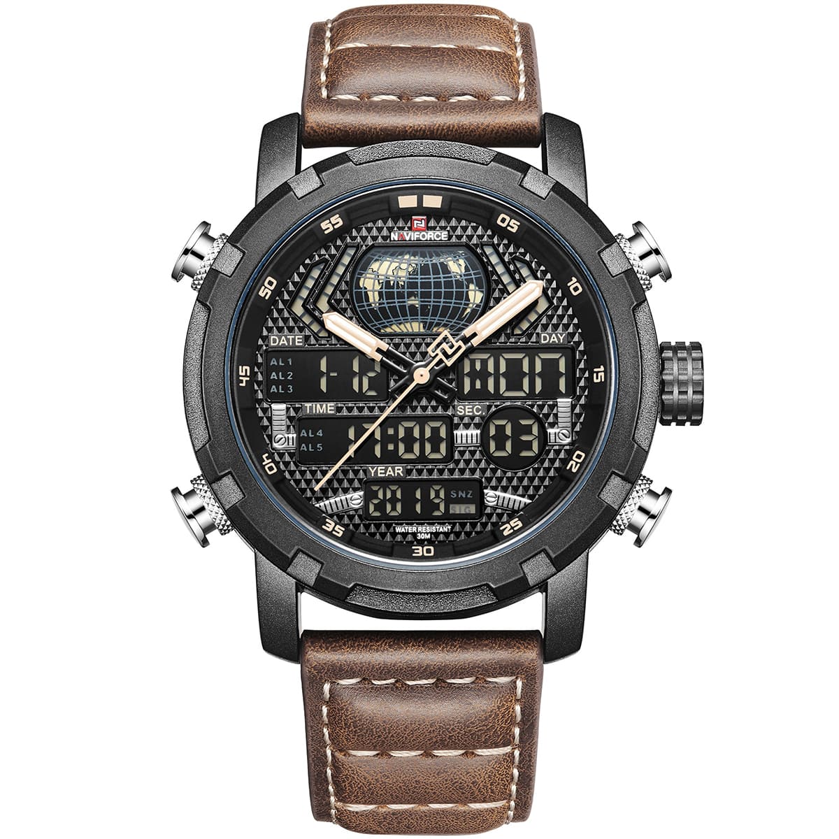 nf9160-b-y-bn-original-naviforce-watch-men-black-dial-leather-brown-strap-quartz-battery-digital-analog-chronograph-for-dream