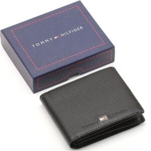 Twofold-Tommy-Hilfiger-black-colors-genuine-Leather-Wallet-original-wallet-egypt