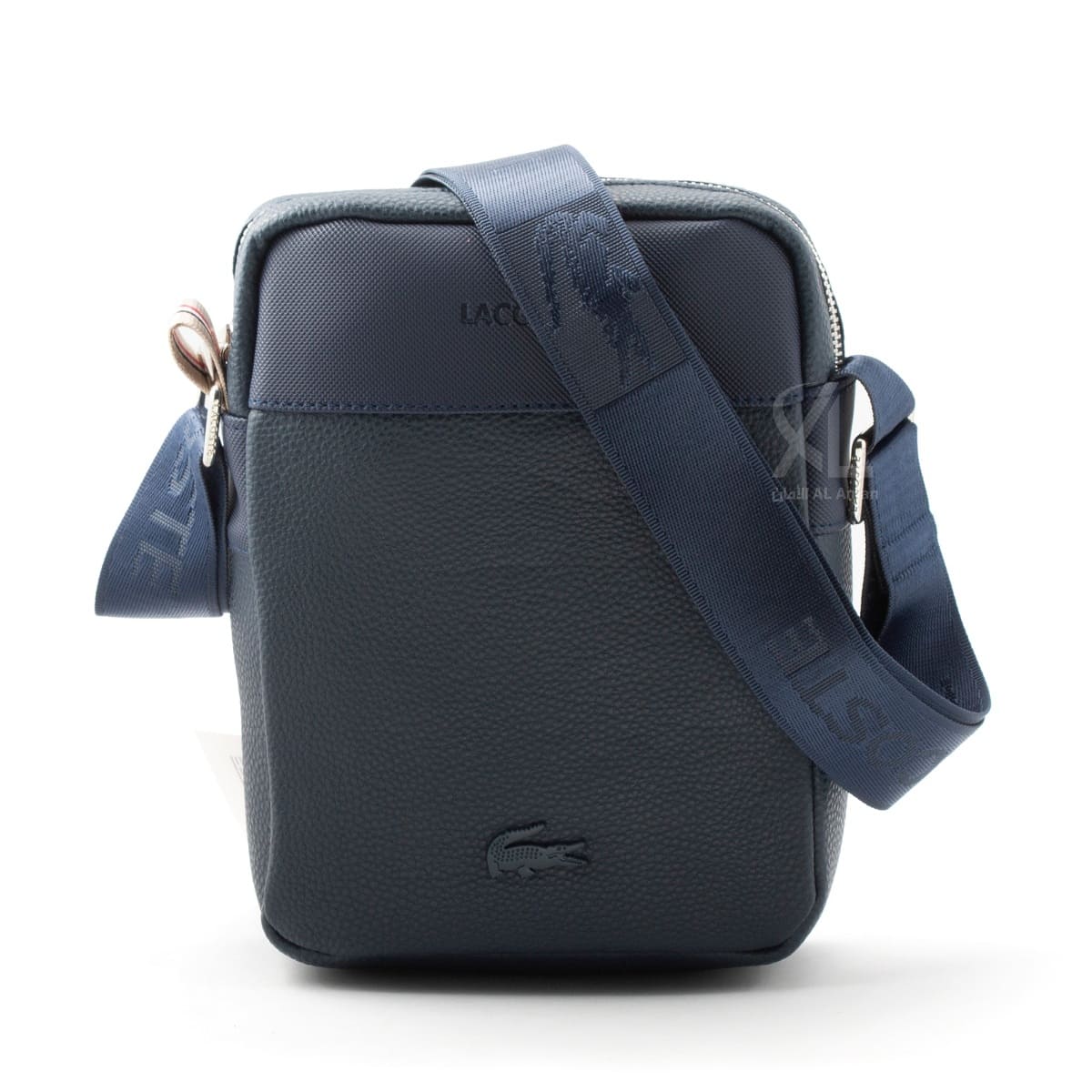 Lacoste-crossbag-with-hand-blue-color-leather-men's-bag-messenger-egypt