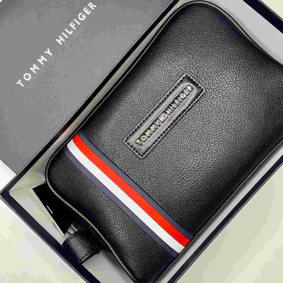 Original Tommy Hilfiger HandBag Black Men's Bag - Image 3