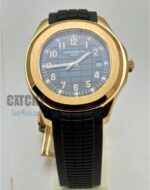 patek-philippe- aquanaut -watches-egypt-for-men-with-black-Dial-and-black-rubber-selecon-color-strap-rose-gold-belt-rose-gold-case-automatic-japanese-watch