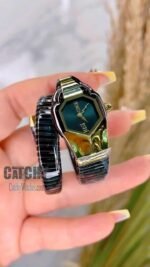 just-cavalli-watch-for-women-snake-shape-with-black-dial-metal-strap-gold-and-black-color-belt