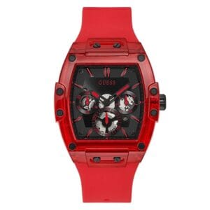 original-guess-watch-Gw0202g5-egypt-phoenix-for-men-with-black-dial-strap-rubber-belt-with-red-color