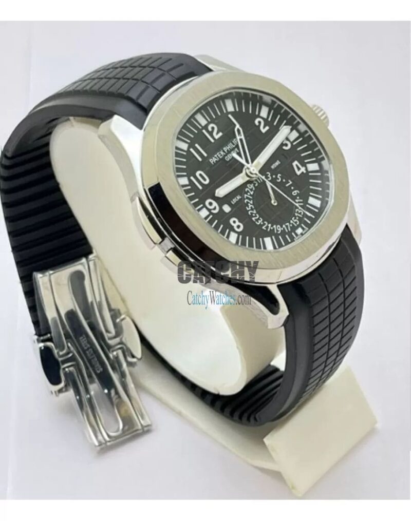 Patek Philippe Geneve Black Watch For Men - Image 3