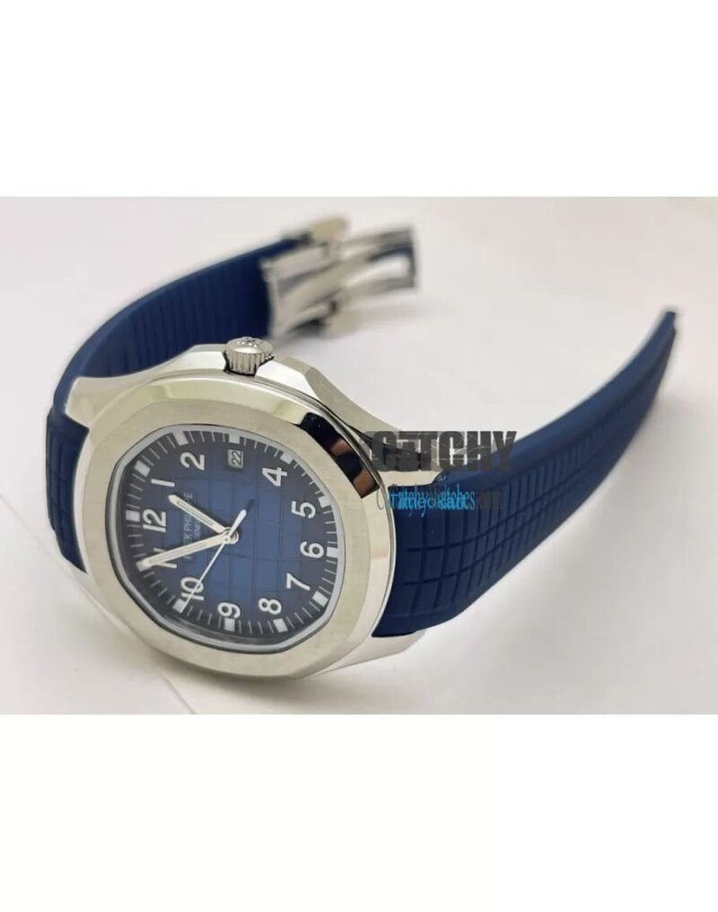 Patek Philippe Geneve Blue Watch For Men - Image 4