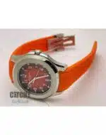 patek-philippe-automatic-watches-anautilus-annual-geneve-model-in-egypt-For-men-with-orang-dial-and-orange-rubber-color-Strap-silver-case-sapphire-crystal-4
