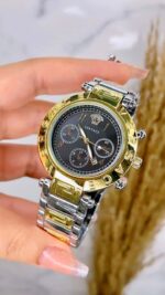 versace-watch-for-women-in-egypt-metal-strap-with-rose-gold-and-silver-color-and-black-dial-stainless-steel-belt-gold-case