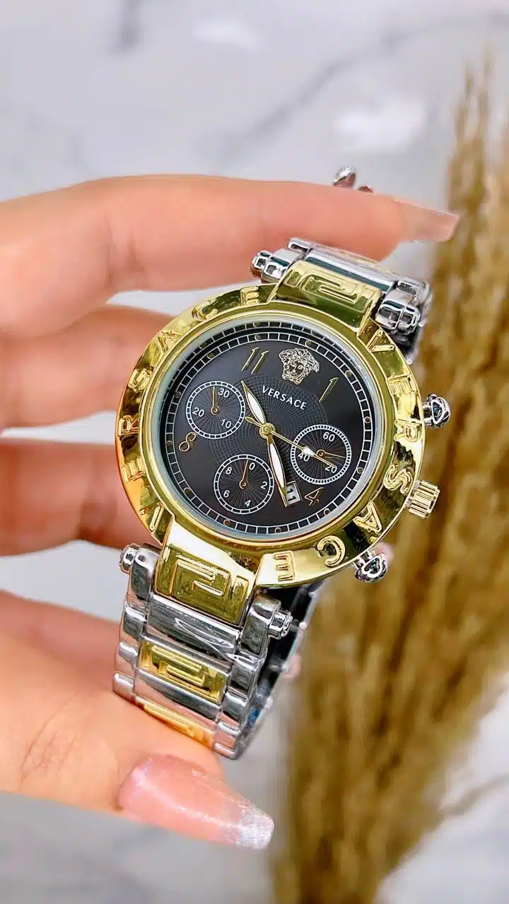 時計 VERSACE gold/silver unisex watch VERSACE gold/silver unisex watch