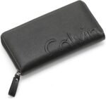 calvin-klein-long-wallet-egypt-leather-black-unisex-men-women