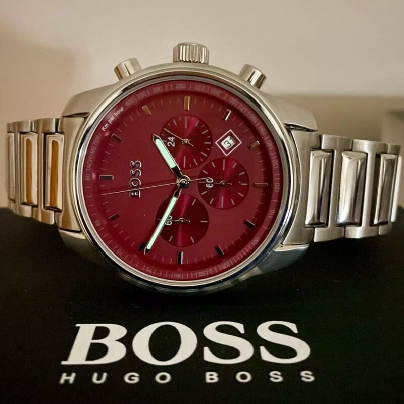 Hugo Boss Men's Watch Burgandy 1514000 - Image 10