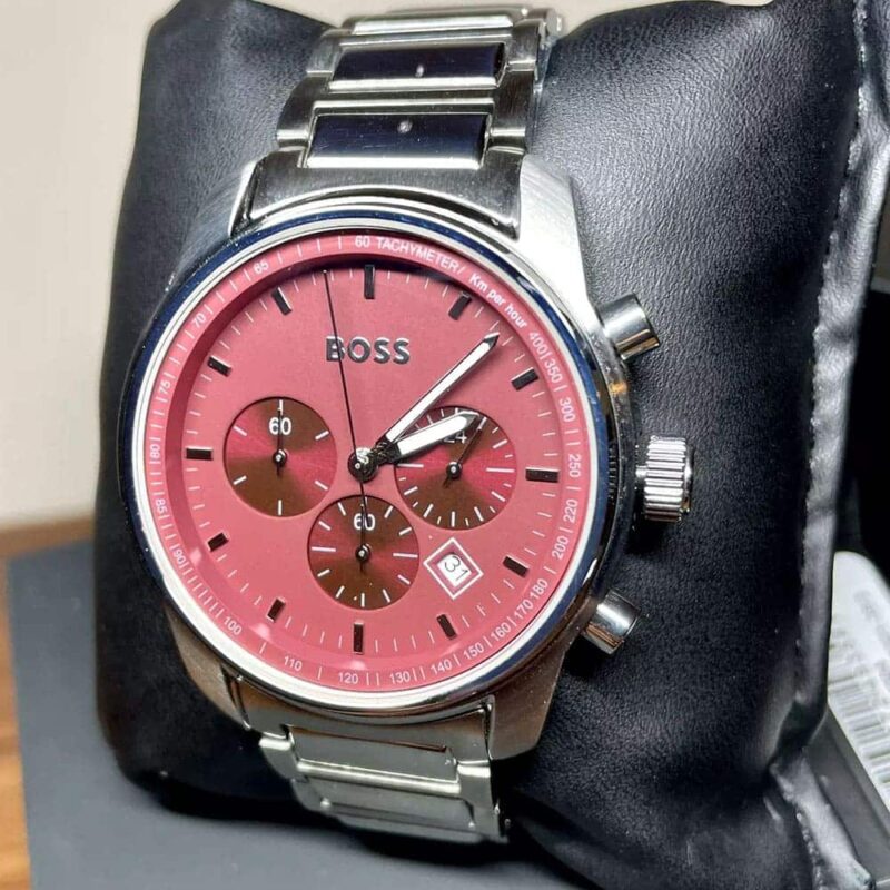 Hugo Boss Men's Watch Burgandy 1514000 - Image 11