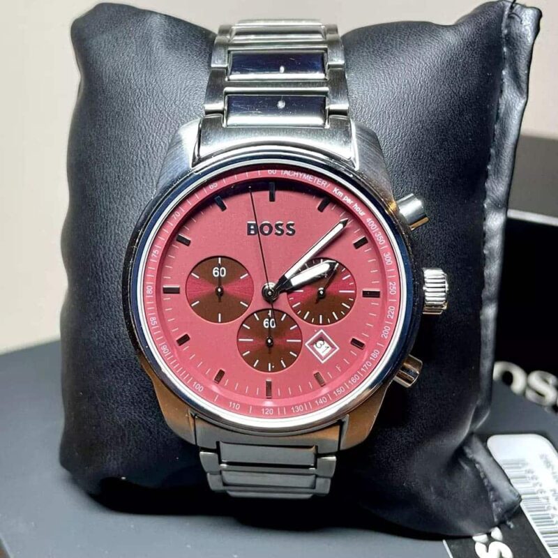 Hugo Boss Men's Watch Burgandy 1514000 - Image 12