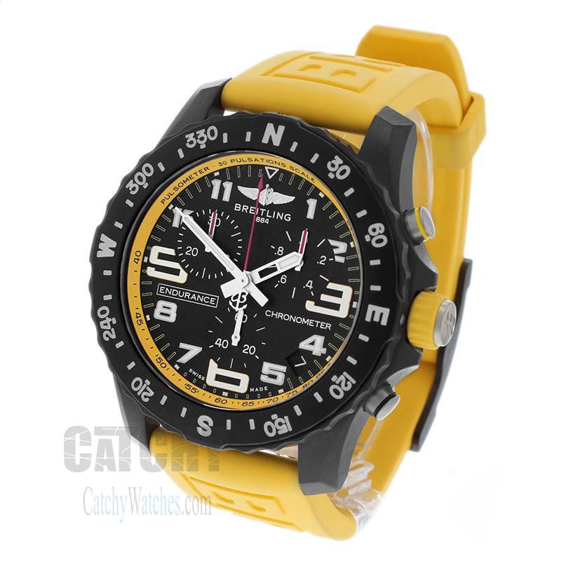 Breitling-watch-yellow-rubber