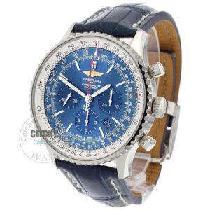 breitling-vintage-navitimer -watch-men-blue-dial-blue-strap-leather