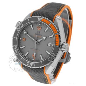 omega-watch -seamaster-Planet-ocean-grey-fabric-strap-color-grey-dial-automatic-with-gift-box