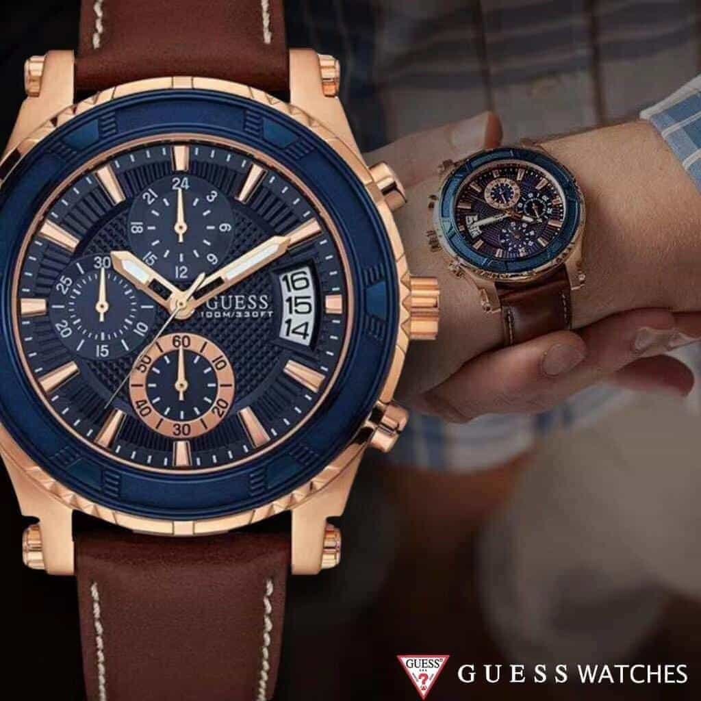 Guess W0674G3 Orologio Uomo Analogico Al Quarzo – Cinturino In Gomma Nero, Quadrante Grigio, 10 ATM