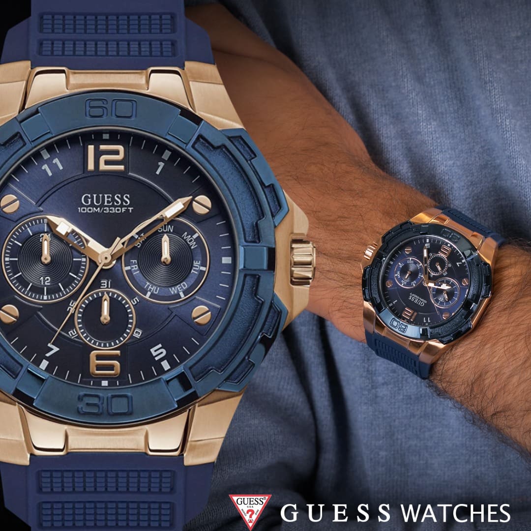 Original Guess men Watch Genesis W1254G3 | Catchy Watches