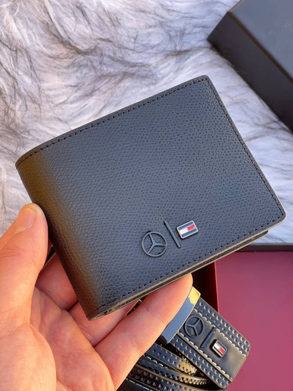 Mercedes-Benz Men's Set belt and Wallet Catchy Watches
