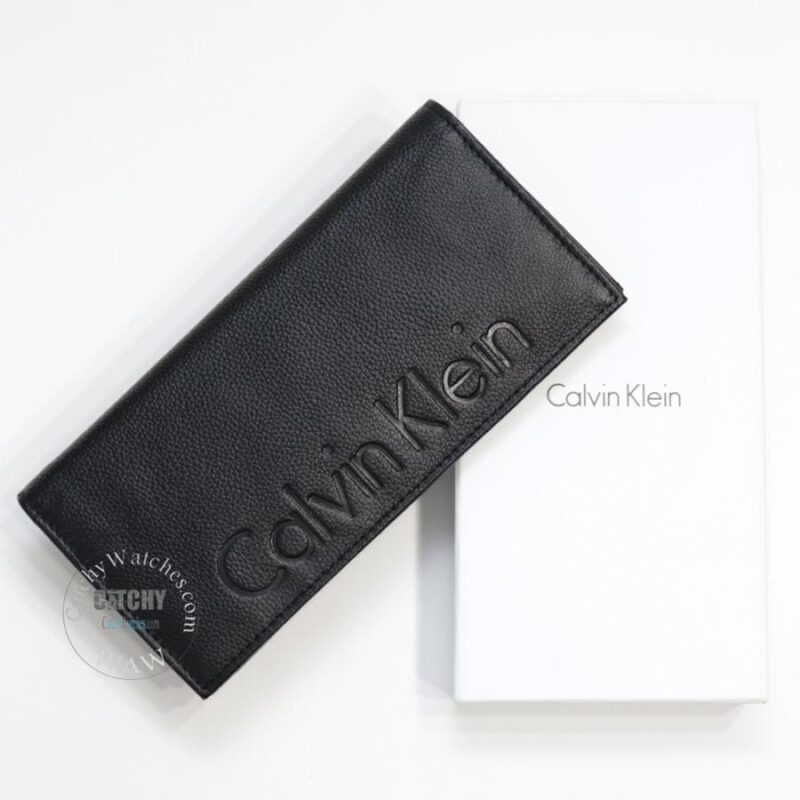 Calvin Klein Tall Long Wallet Black Color