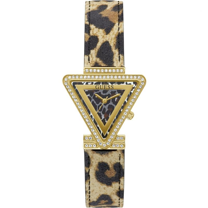 GW0504L3-original-triangle-guess-women-watch-tiger-leather-gold-strap