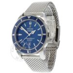 breitling-super-ocean-heritageII-watch-men-mesh-strap-metal-blue-dial-egypt