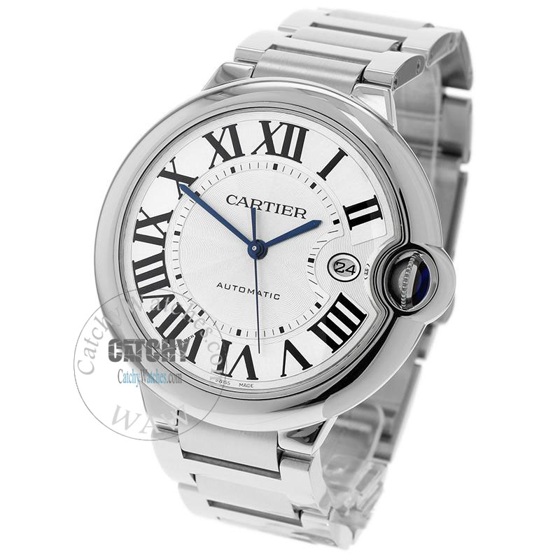 cartier-watch-ballon-de-cartier-men-round-silver-automatic-watch-egypt