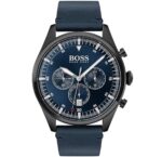 1513711-original-hugo-boss-watch-leather-blue-strap-blue-dial-chronograph-egypt